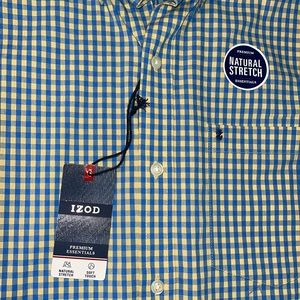 Izod Premium Essentials Button-Down S/P Shirt NWT